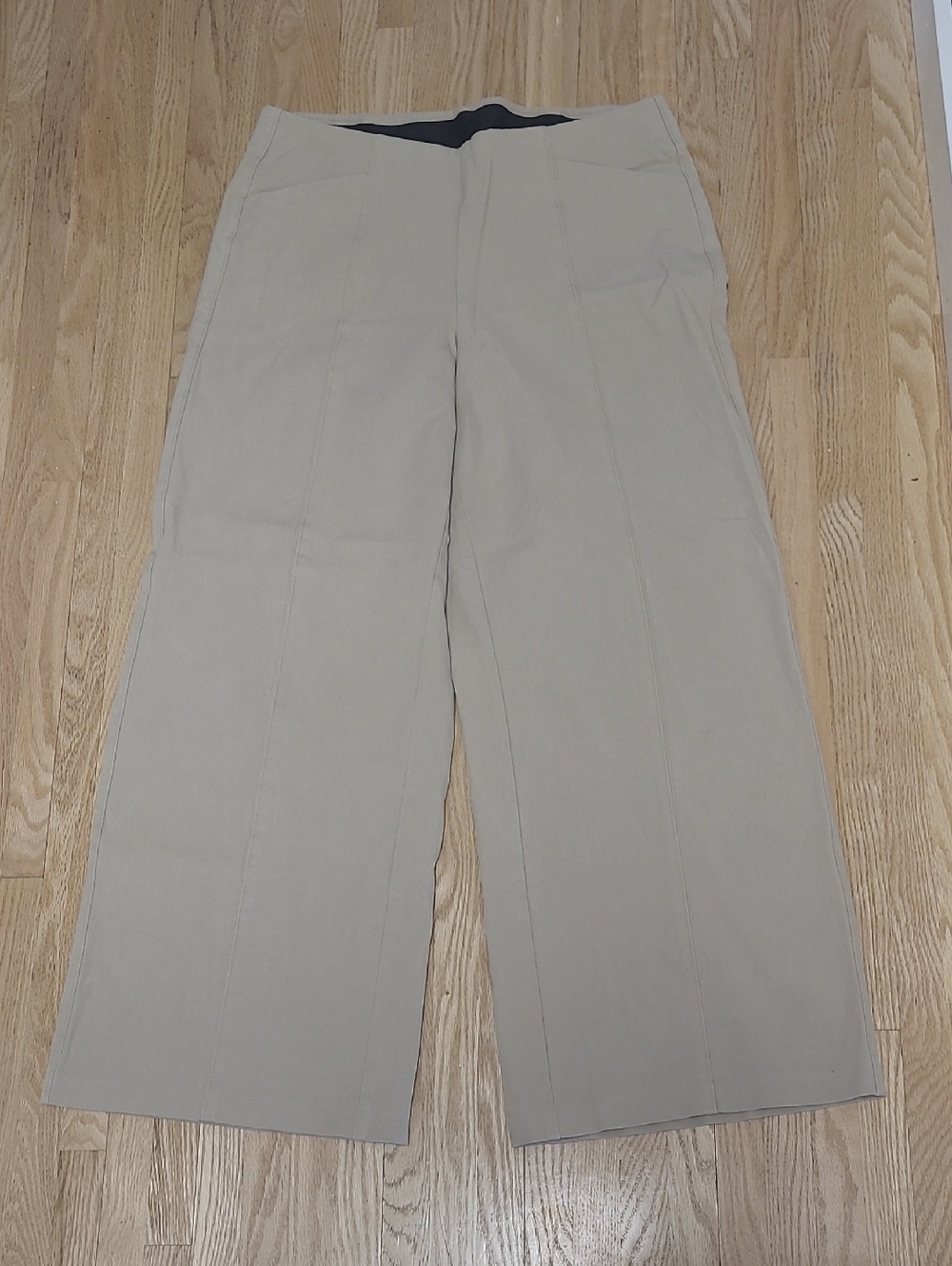Tan Wide Leg Trousers